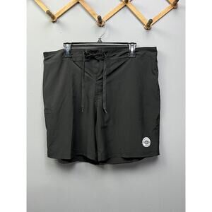 Panama Jack‎ Board Shorts Mens Size 36 Black Trunks Unlined